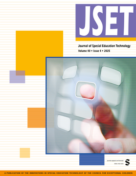 Article in Journal of Special Education Technology