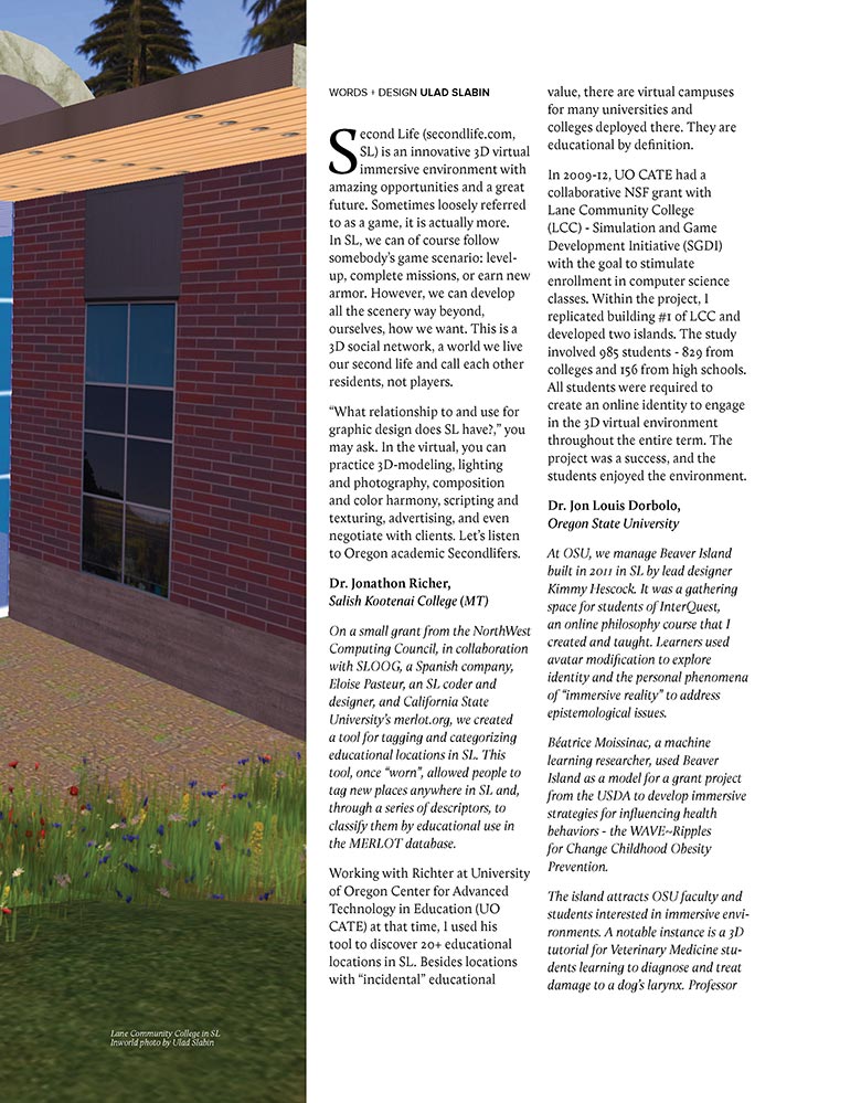 Second Life article in 'The Bleed'